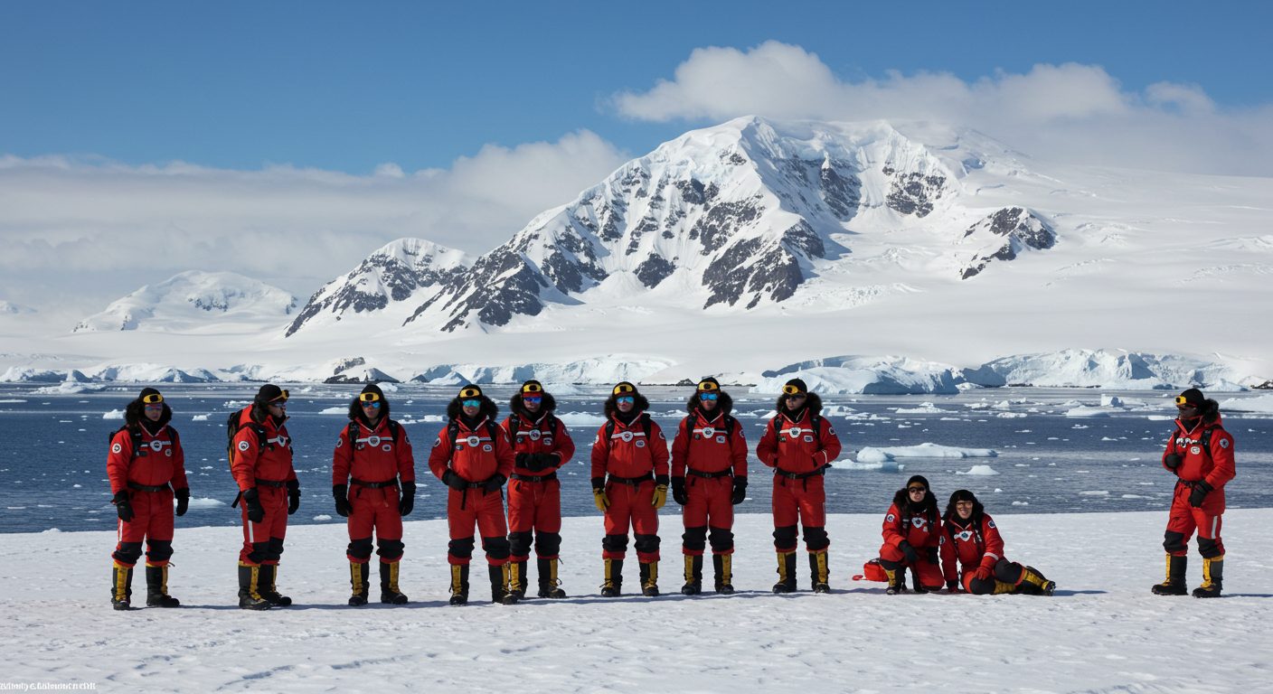 Expedición en la Antártida